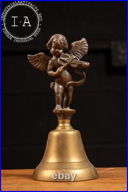 Antique Brass Cherub Bell