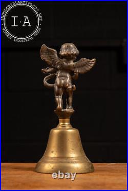 Antique Brass Cherub Bell