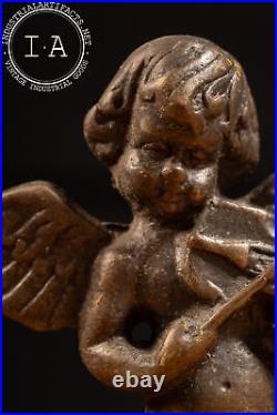 Antique Brass Cherub Bell