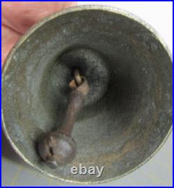 Antique Brass Cow Farm Collar Bell Goat withLeather Strap Hand 100% original