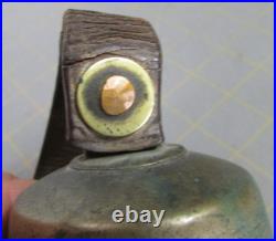 Antique Brass Cow Farm Collar Bell Goat withLeather Strap Hand 100% original