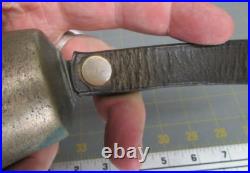 Antique Brass Cow Farm Collar Bell Goat withLeather Strap Hand 100% original