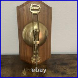 Antique Brass Doorbell Vintage Wall Mount Trolly nautical Bell For Home Decor