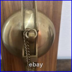 Antique Brass Doorbell Vintage Wall Mount Trolly nautical Bell For Home Decor