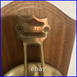 Antique Brass Doorbell Vintage Wall Mount Trolly nautical Bell For Home Decor