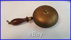 Antique Brass Fire Alarm, Muffin Bell Rare Dated Oct. 27 1868 Larger Size