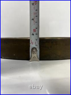Antique Brass Gong Bell Nautical Ship Charm Timeless Beater Stick Included Antique Brass Gong Bell Nautical Ship Charm Timeless Beater Stick Included