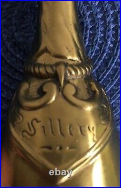 Antique Brass Hand Bell Sillery Grand Cru Champagne Advertising Bell Ca. 1880