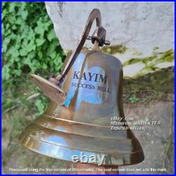 Antique Brass Handmade Wall-Mounted Ship Bell 11Large Nautical Ship's Boat Bell