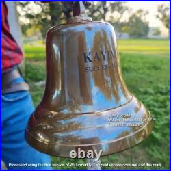 Antique Brass Handmade Wall-Mounted Ship Bell 11Large Nautical Ship's Boat Bell