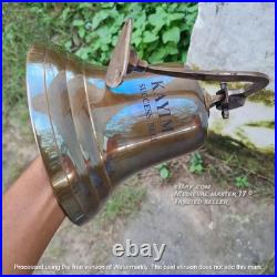 Antique Brass Handmade Wall-Mounted Ship Bell 11Large Nautical Ship's Boat Bell