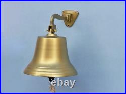 Antique Brass Hanging Ship's Bell 15