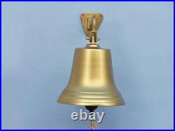 Antique Brass Hanging Ship's Bell 15