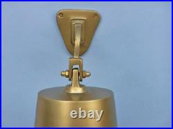 Antique Brass Hanging Ship's Bell 15