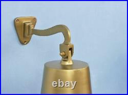 Antique Brass Hanging Ship's Bell 15