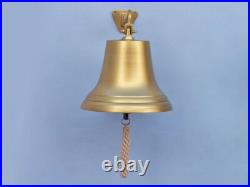 Antique Brass Hanging Ship's Bell 18
