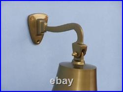 Antique Brass Hanging Ship's Bell 9 Nautical Bell Nautical Decor