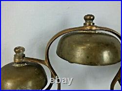 Antique Brass Horse Terret Bells for Hames Collar Mount Parade Carriage Sleigh
