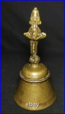 Antique Brass Indian Traditional Lord Hanuman & Garuda Made Bell