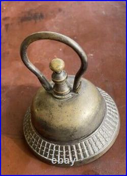 Antique Brass & Iron Victorian Hotel Desk Kitchen Counter Bell-Hop Service Store
