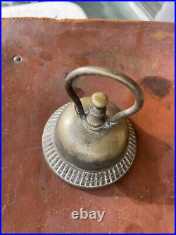 Antique Brass & Iron Victorian Hotel Desk Kitchen Counter Bell-Hop Service Store
