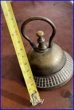Antique Brass & Iron Victorian Hotel Desk Kitchen Counter Bell-Hop Service Store