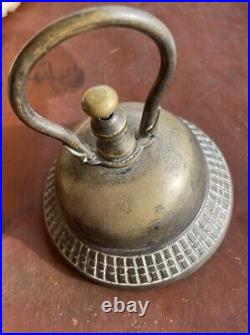 Antique Brass & Iron Victorian Hotel Desk Kitchen Counter Bell-Hop Service Store