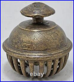 Antique Brass Large Size Temple Hanging Bell Original Old Hand Crafted Engraved