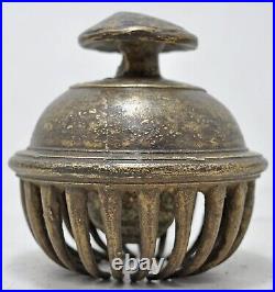 Antique Brass Large Size Temple Hanging Bell Original Old Hand Crafted Engraved