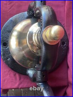 Antique Brass Locomotive Bell & Cradle possibly New York Central Railroad