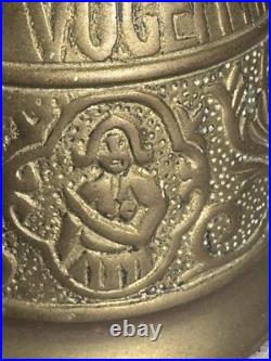 Antique Brass Monastery Bell Dragon Head Handle Vocem Meam Audi Latin