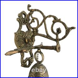 Antique Brass Monastery Bell Wall Mount Door Bell