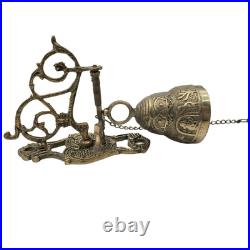 Antique Brass Monastery Bell Wall Mount Door Bell