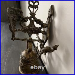 Antique Brass Monastery Or Sanctuary Bell