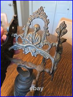 Antique Brass Monastery door Bell Gothic Angel Dragon