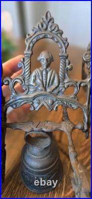Antique Brass Monastery door Bell Gothic Angel Dragon