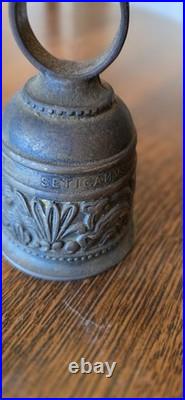 Antique Brass Monastery door Bell Gothic Angel Dragon