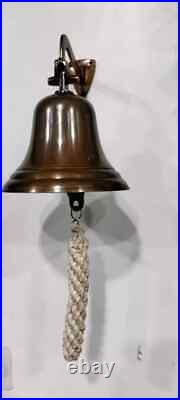 Antique Brass Nautical Ship Door Bell Wall Mounted, 11 Vintage Marine Gift