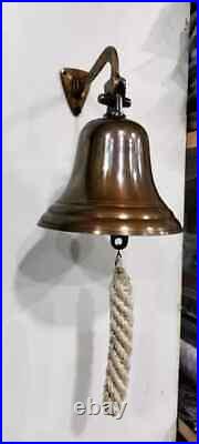 Antique Brass Nautical Ship Door Bell Wall Mounted, 11 Vintage Marine Gift