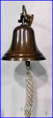 Antique Brass Nautical Ship Door Bell Wall Mounted, 11 Vintage Marine Gift