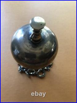 Antique Brass Ornate Victorian Era Hotel Service Bell