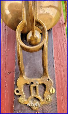Antique Brass Pull Doorbell External