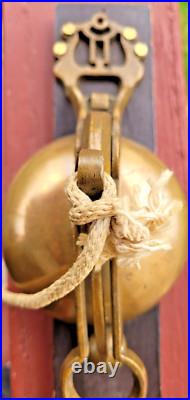 Antique Brass Pull Doorbell External