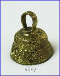 Antique Brass Sanctuary Alter BELL Decorated Apostles Marcus Johannes Lucas