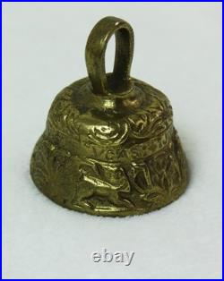 Antique Brass Sanctuary Alter BELL Decorated Apostles Marcus Johannes Lucas