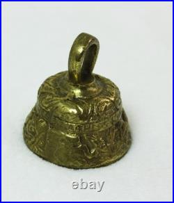 Antique Brass Sanctuary Alter BELL Decorated Apostles Marcus Johannes Lucas