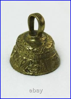 Antique Brass Sanctuary Alter BELL Decorated Apostles Marcus Johannes Lucas