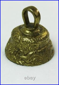 Antique Brass Sanctuary Alter BELL Decorated Apostles Marcus Johannes Lucas