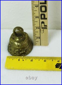 Antique Brass Sanctuary Alter BELL Decorated Apostles Marcus Johannes Lucas