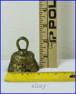 Antique Brass Sanctuary Alter BELL Decorated Apostles Marcus Johannes Lucas